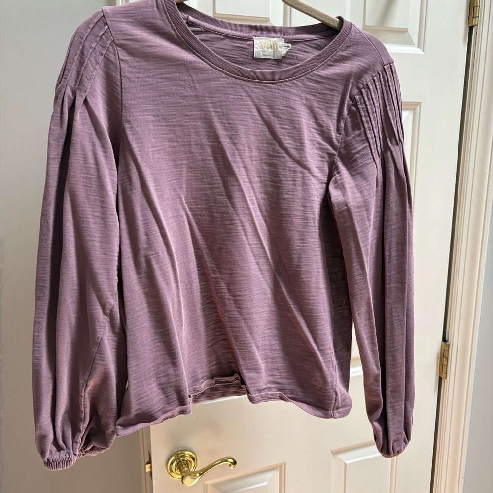 Nation Purple Long Sleeve Top